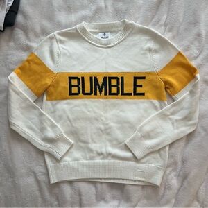 Bumble Knit Crewneck Cotton Sweater - dating app